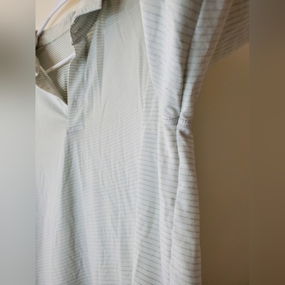 Mens Lululemon Stripped Longsleeve Polo Shirt Size Small - Picture 4 of 10